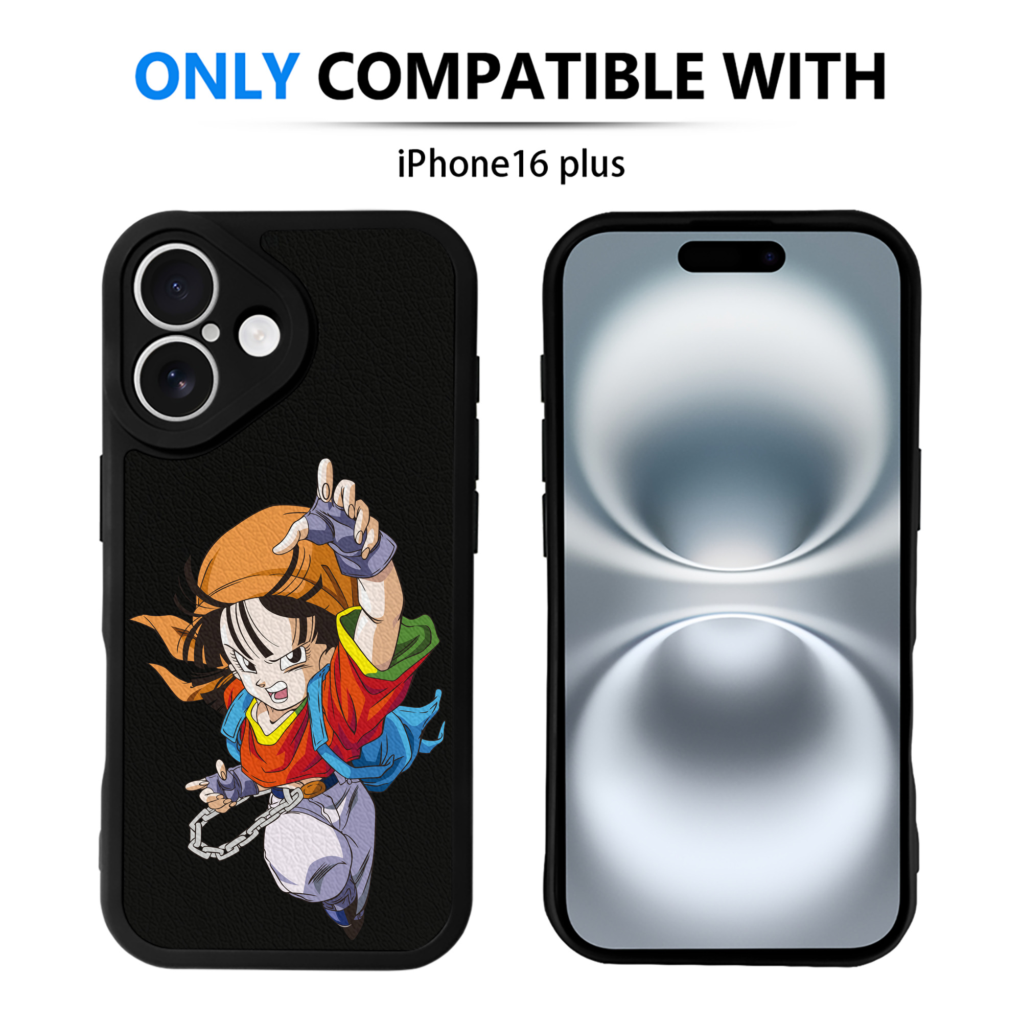 （画像用） ドラゴンボール パン DRAGON BALL Pan 【iPhone 16シリーズ対応】シリコンスマホケース（レザー調） 材質：シリコン